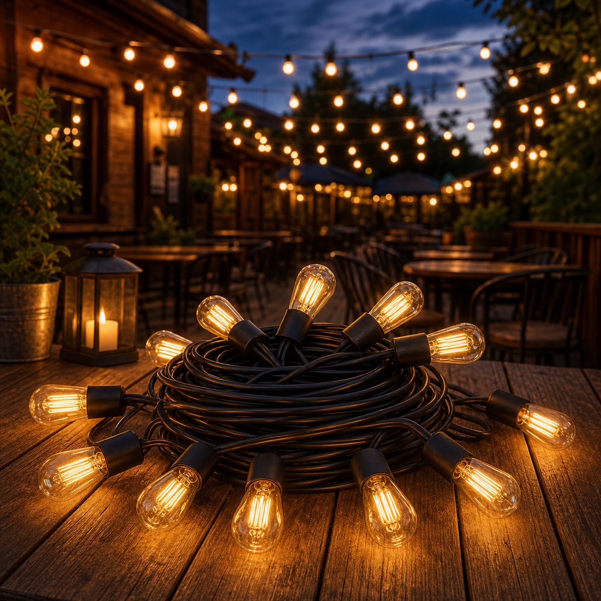 Guirlande lumineuse extérieure Edison 50pi